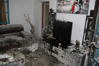  بالصور: محاولة احراق بيت في شارع "تسيونا تاجر" بمدينة يافا 